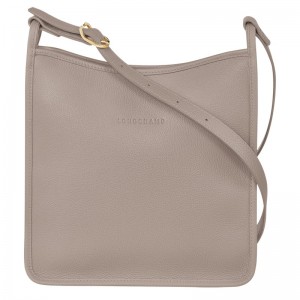 Longchamp Le Foulonné M Crossbody Bag Turtledove | XPUWR-7401