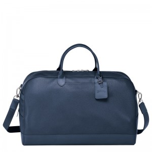 Longchamp Le Foulonné M Travel Bag Bleumarin | KBSYI-6527