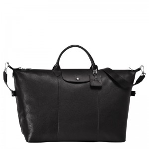 Longchamp Le Foulonné M Travel Bag Negrii | PYMJB-1074