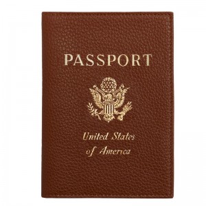 Longchamp Le Foulonné Passport Cover Caramel | OJYDI-7409