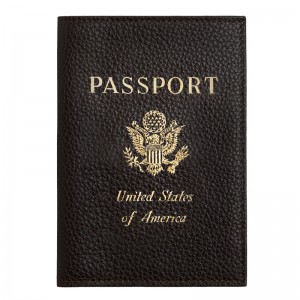 Longchamp Le Foulonné Passport Cover Mocha | ZUHGP-7520