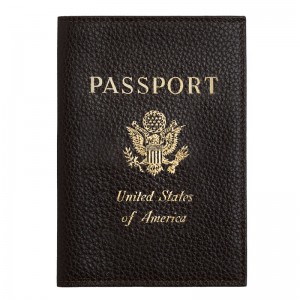 Longchamp Le Foulonné Passport Cover Mocha | QYNKF-0679