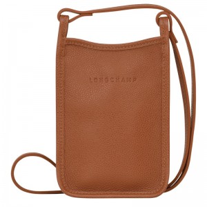 Longchamp Le Foulonné Phone Case Caramel | TNDFA-0653