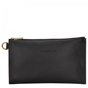 Longchamp Le Foulonné Pouch Negrii | SPYAW-9867