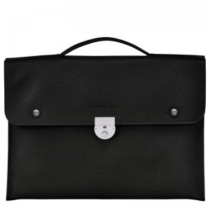 Longchamp Le Foulonné S Briefcase Negrii | WGBPZ-6732