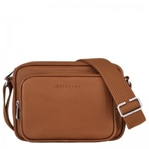 Longchamp Le Foulonné S Camera Bag Caramel | TUVDC-0274