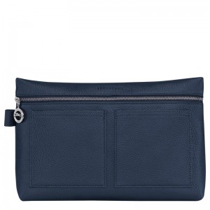 Longchamp Le Foulonné Toiletry Case Bleumarin | BAWHM-2105