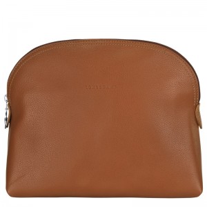 Longchamp Le Foulonné Toiletry Case Caramel | CBRHQ-8540