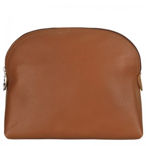 Longchamp Le Foulonné Toiletry Case Caramel | XYZGT-2805