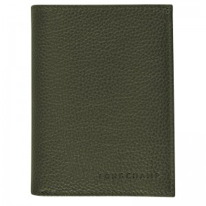 Longchamp Le Foulonné Wallet Kaki | DUCMN-8092