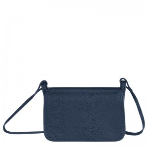 Longchamp Le Foulonné Xs Clutch Bleumarin | TRJZM-8016