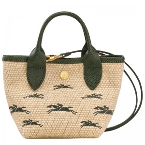 Longchamp Le Panier Pliage Xs Basket Kaki | LVEQD-9456