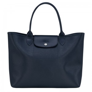 Longchamp Le Pliage City L Tote Bag Bleumarin | PUKOQ-5392