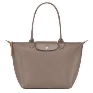 Longchamp Le Pliage City L Tote Bag Taupe | GZIBO-6854