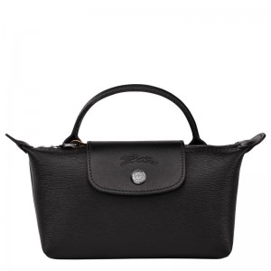 Longchamp Le Pliage City Pouch With Handle Negrii | ZEFMP-3756
