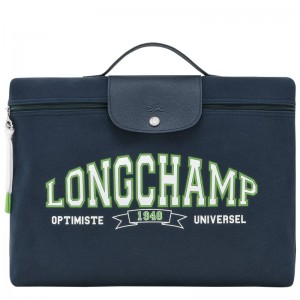 Longchamp Le Pliage Collection Briefcase Bleumarin | VOEUP-6849