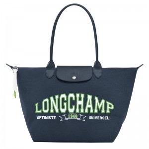 Longchamp Le Pliage Collection L Tote Bag Bleumarin | OMCKG-9875
