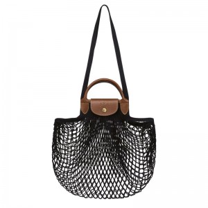 Longchamp Le Pliage Filet L Mesh Bag Negrii | WSRJC-0874