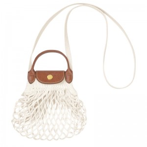 Longchamp Le Pliage Filet Xs Mesh Bag Ecru | MPTHN-3715