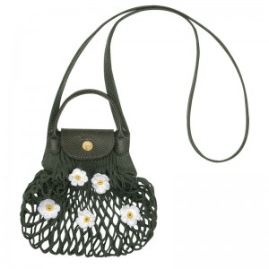 Longchamp Le Pliage Filet Xs Mesh Bag Kaki | KNXGM-3745