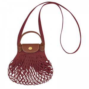 Longchamp Le Pliage Filet Xs Mesh Bag Mahogany | ORTXN-5087