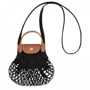 Longchamp Le Pliage Filet Xs Mesh Bag Negrii | FBIEN-6835