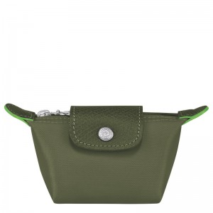 Longchamp Le Pliage Green Coin Purse Forest | UZXWH-7985