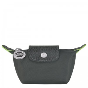 Longchamp Le Pliage Green Coin Purse Graphite | XRYAT-3049