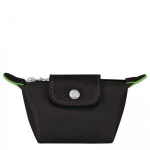 Longchamp Le Pliage Green Coin Purse Negrii | VKMNH-6591