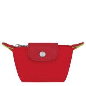 Longchamp Le Pliage Green Coin Purse Tomato | ETJDN-1570