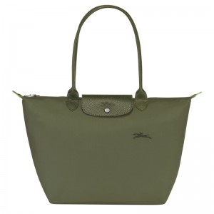 Longchamp Le Pliage Green L Tote Bag Forest | LEWSX-3015