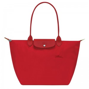 Longchamp Le Pliage Green L Tote Bag Tomato | HLZIB-0271