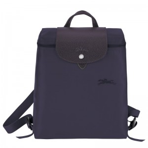 Longchamp Le Pliage Green M Backpack Bilberry | KBQPA-9670