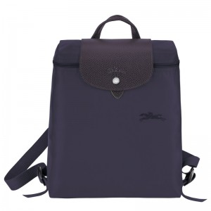 Longchamp Le Pliage Green M Backpack Bilberry | YFJCM-8102