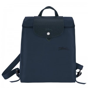 Longchamp Le Pliage Green M Backpack Bleumarin | HZIPO-4672