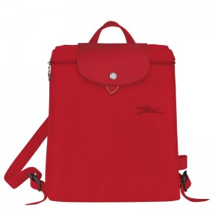 Longchamp Le Pliage Green M Backpack Tomato | XFLMA-4329