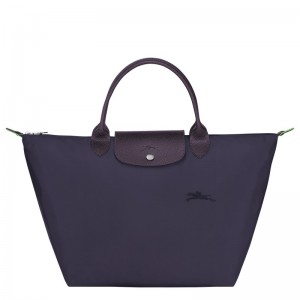 Longchamp Le Pliage Green M Handbag Bilberry | YPDMT-9756