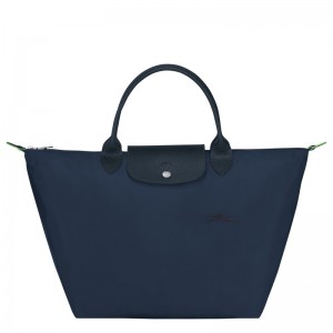 Longchamp Le Pliage Green M Handbag Bleumarin | XQHTN-8952