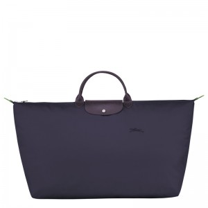 Longchamp Le Pliage Green M Travel Bag Bilberry | PFTOS-4731