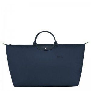Longchamp Le Pliage Green M Travel Bag Bleumarin | FUBPO-9074