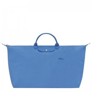 Longchamp Le Pliage Green M Travel Bag Cornflower | ONJAD-7853