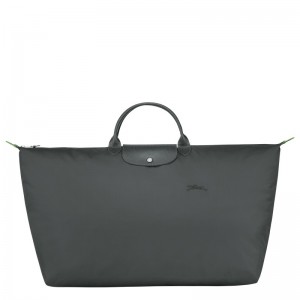 Longchamp Le Pliage Green M Travel Bag Graphite | LTQAN-3765