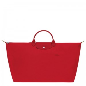 Longchamp Le Pliage Green M Travel Bag Tomato | KQRUS-4597