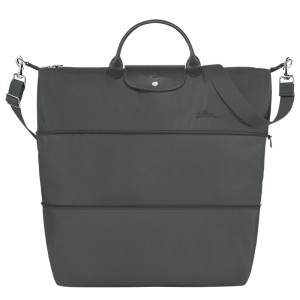 Longchamp Le Pliage Green Travel Bag Expandable Graphite | UHLOX-4892