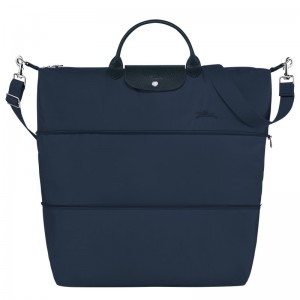 Longchamp Le Pliage Green Travel Bag Expandable Bleumarin | FSTRE-7530