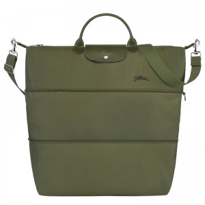 Longchamp Le Pliage Green Travel Bag Expandable Forest | CLKJD-1238