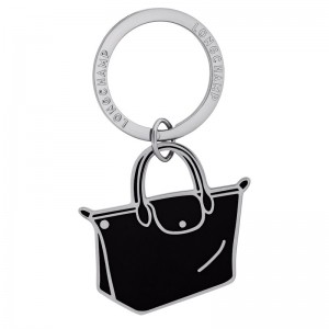 Longchamp Le Pliage Key Rings Negrii | SZLVA-5798