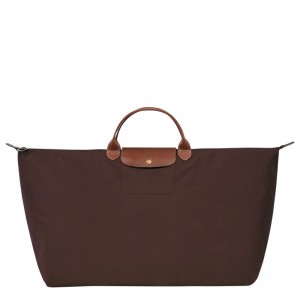 Longchamp Le Pliage Original M Travel Bag Ebony | KRAOT-8507