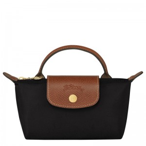 Longchamp Le Pliage Original Pouch With Handle Negrii | CQOAZ-6845