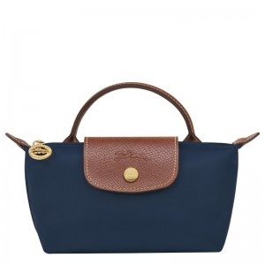 Longchamp Le Pliage Original Pouch With Handle Bleumarin | CIEPT-0963